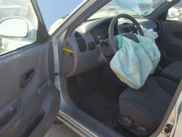 KMHCG45C83U465556 - 2003 HYUNDAI ACCENT GL BLUE photo 9