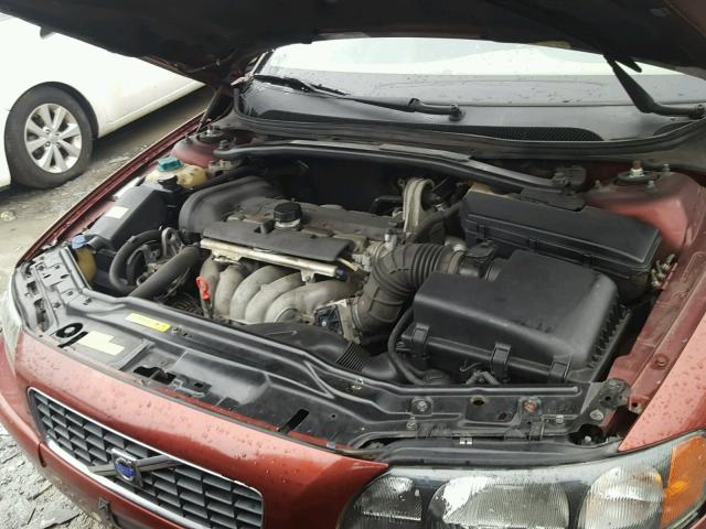 YV1RS61R412040485 - 2001 VOLVO S60 BURGUNDY photo 7