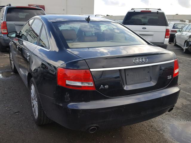 WAUDH74F58N043276 - 2008 AUDI A6 3.2 QUA BLACK photo 3