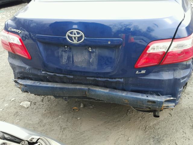 4T1BE46K57U026585 - 2007 TOYOTA CAMRY NEW BLUE photo 9