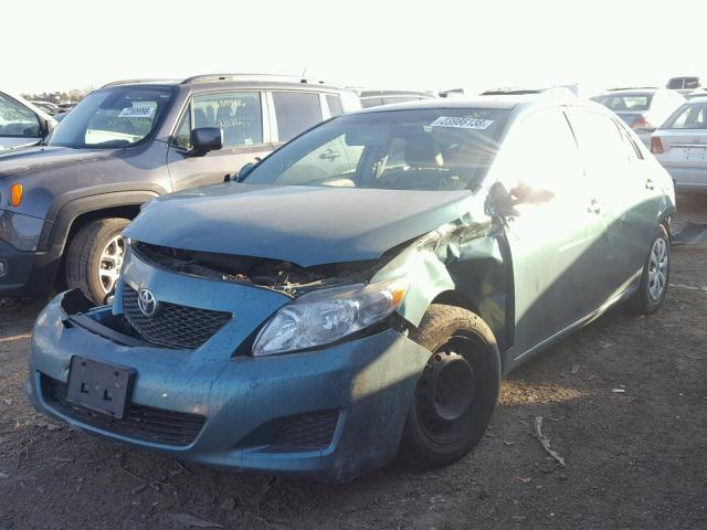 1NXBU4EE2AZ294564 - 2010 TOYOTA COROLLA BA TEAL photo 2