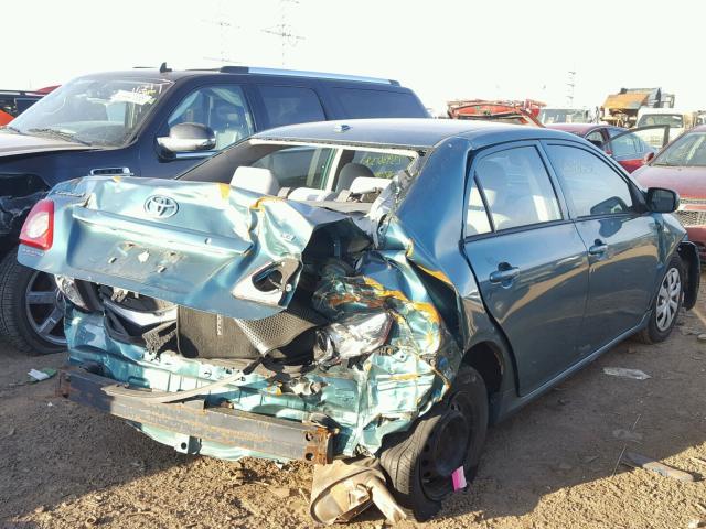 1NXBU4EE2AZ294564 - 2010 TOYOTA COROLLA BA TEAL photo 4