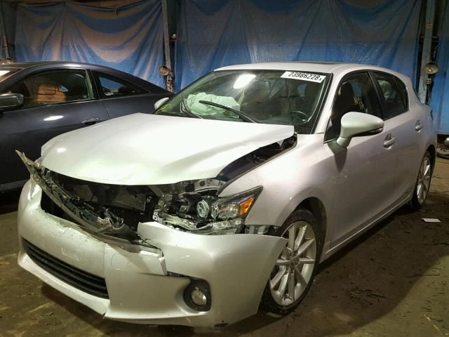 JTHKD5BH0C2061241 - 2012 LEXUS CT 200 SILVER photo 2