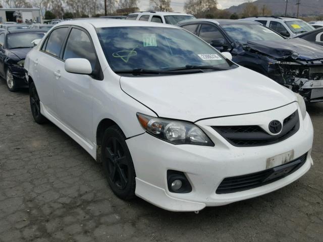 2T1BU4EE0CC853310 - 2012 TOYOTA COROLLA BA WHITE photo 1