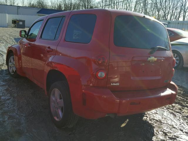 3GNBABDB1AS585900 - 2010 CHEVROLET HHR LT RED photo 3