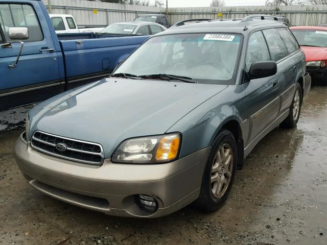 4S3BH675516603420 - 2001 SUBARU LEGACY OUT GREEN photo 2