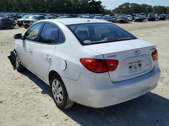 KMHDU46D68U344021 - 2008 HYUNDAI ELANTRA GL WHITE photo 3