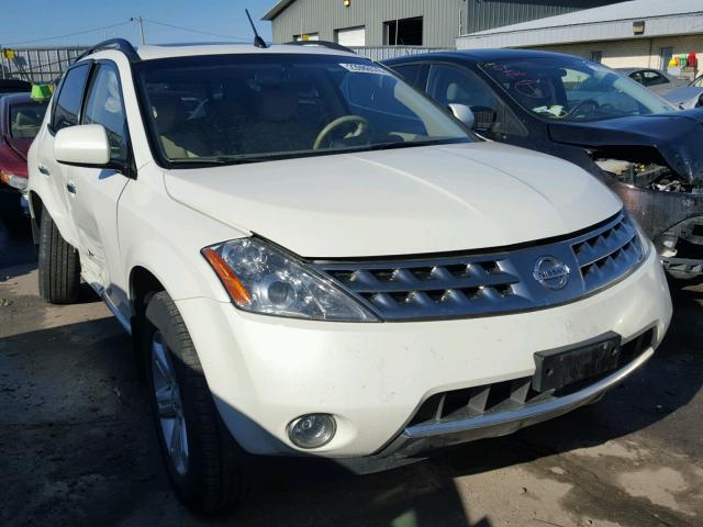 JN8AZ08W26W518057 - 2006 NISSAN MURANO SL WHITE photo 1