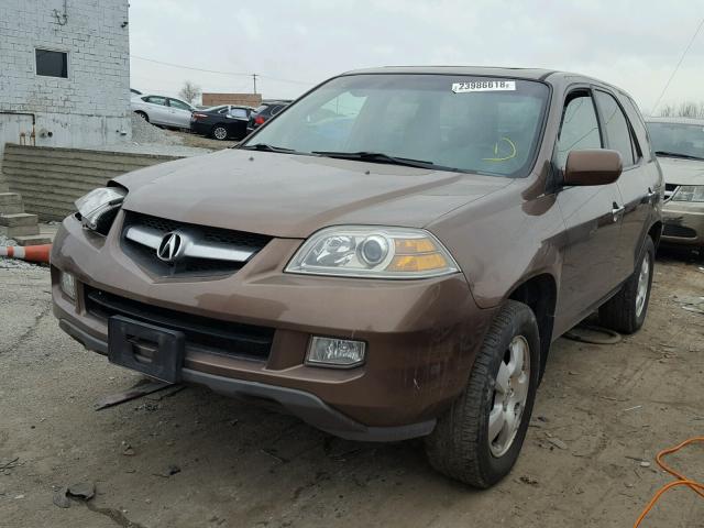 2HNYD18274H502695 - 2004 ACURA MDX BROWN photo 2