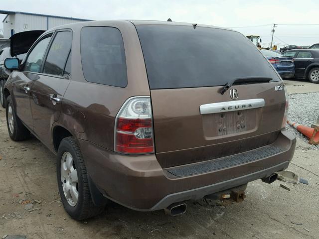 2HNYD18274H502695 - 2004 ACURA MDX BROWN photo 3