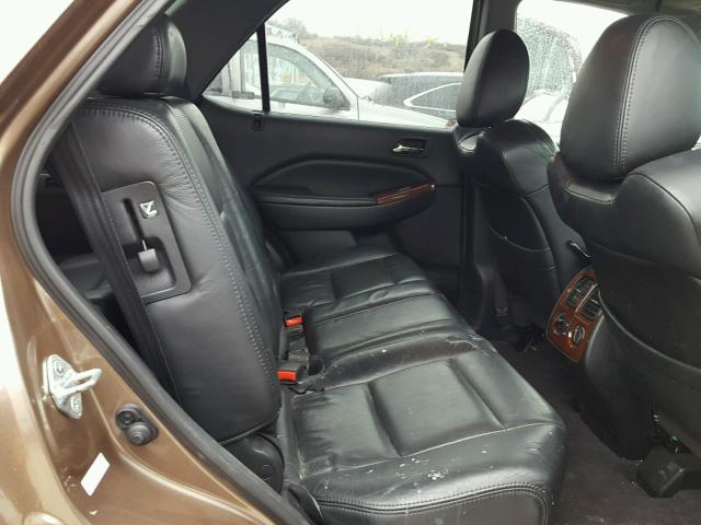 2HNYD18274H502695 - 2004 ACURA MDX BROWN photo 6