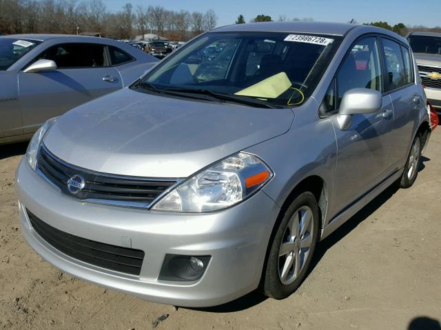 3N1BC1CPXBL490535 - 2011 NISSAN VERSA S SILVER photo 2