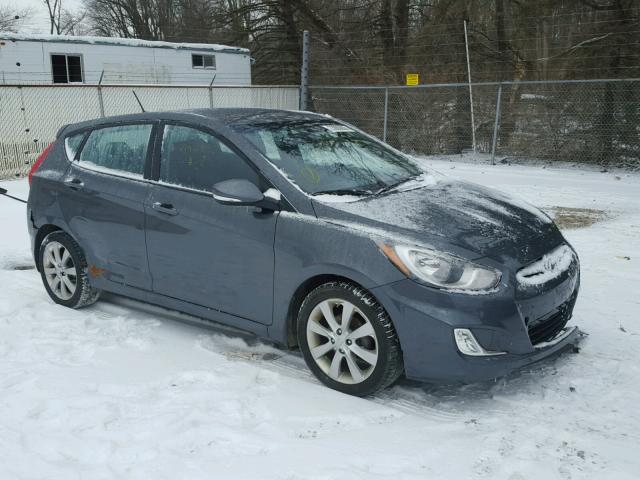 KMHCU5AEXDU070351 - 2013 HYUNDAI ACCENT GLS GRAY photo 1