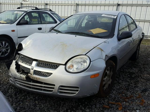 1B3ES56CX5D207771 - 2005 DODGE NEON SXT SILVER photo 2