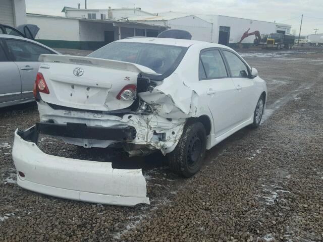 1NXBU40EX9Z045772 - 2009 TOYOTA COROLLA BA WHITE photo 4