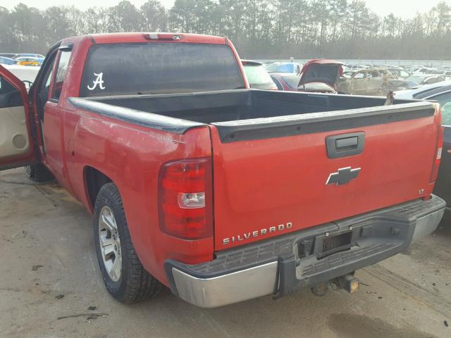 2GCEC19C981230538 - 2008 CHEVROLET SILVERADO RED photo 3