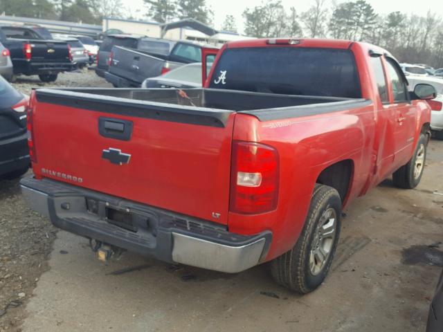 2GCEC19C981230538 - 2008 CHEVROLET SILVERADO RED photo 4