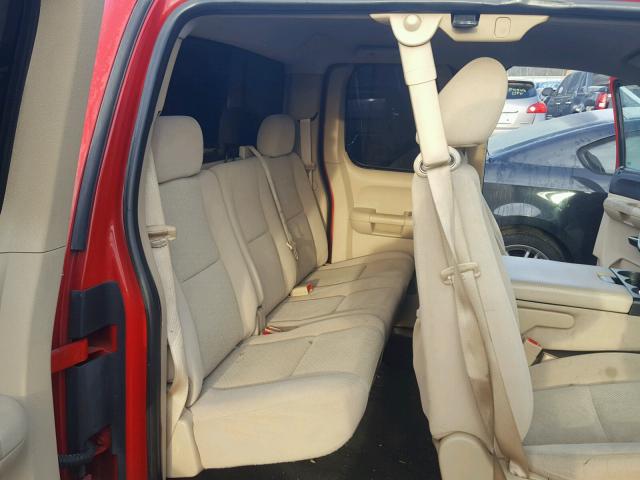 2GCEC19C981230538 - 2008 CHEVROLET SILVERADO RED photo 6