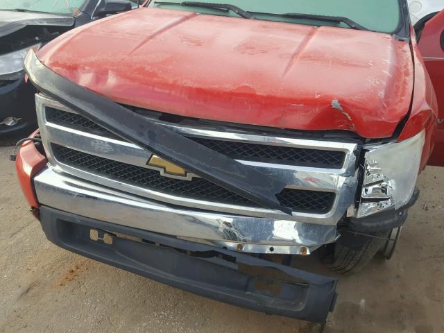 2GCEC19C981230538 - 2008 CHEVROLET SILVERADO RED photo 9