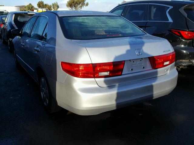 1HGCM56435A072659 - 2005 HONDA ACCORD LX SILVER photo 3