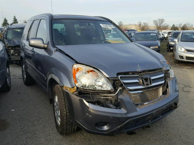 JHLRD789X6C018930 - 2006 HONDA CR-V SE GRAY photo 1