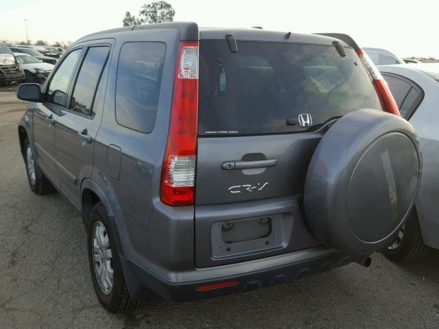 JHLRD789X6C018930 - 2006 HONDA CR-V SE GRAY photo 3