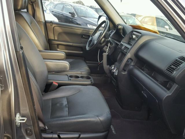 JHLRD789X6C018930 - 2006 HONDA CR-V SE GRAY photo 5