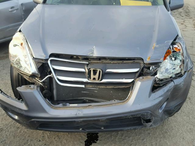 JHLRD789X6C018930 - 2006 HONDA CR-V SE GRAY photo 7