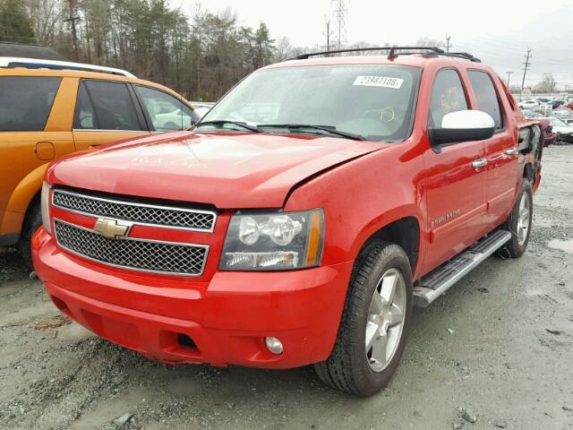 3GNEC12J58G135028 - 2008 CHEVROLET AVALANCHE RED photo 2