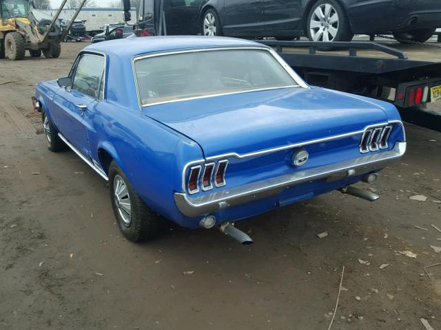 7T01T270821 - 1967 FORD MUSTANG BLUE photo 3