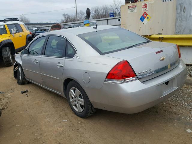 2G1WT58K169242498 - 2006 CHEVROLET IMPALA LT SILVER photo 3