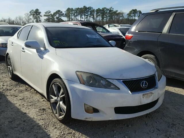 JTHBF5C26A5128764 - 2010 LEXUS IS 250 WHITE photo 1