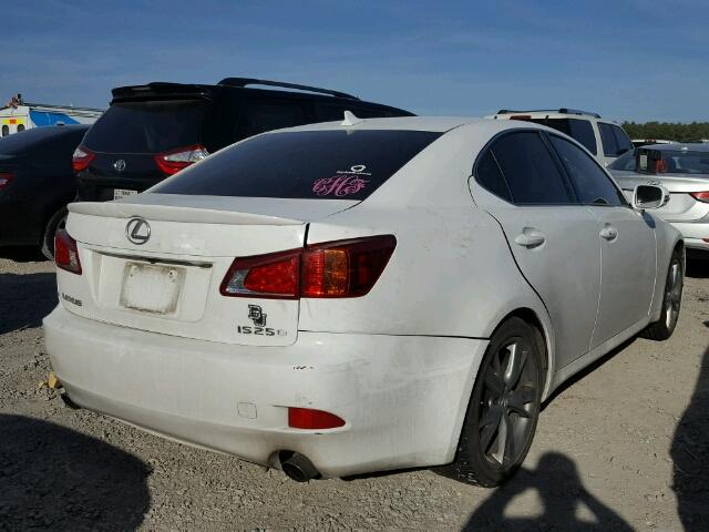 JTHBF5C26A5128764 - 2010 LEXUS IS 250 WHITE photo 4