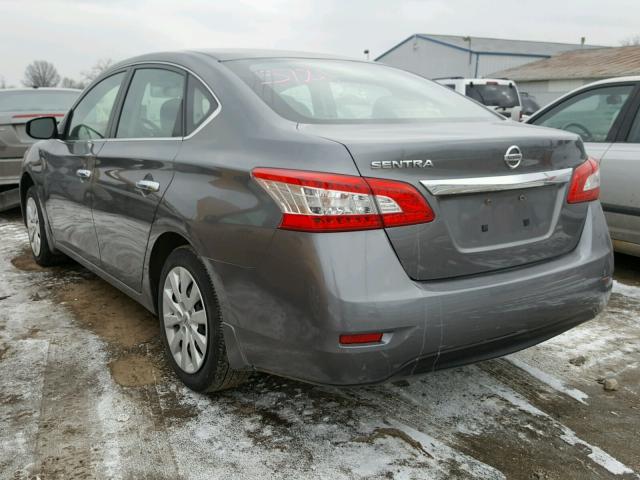 3N1AB7AP5FY286366 - 2015 NISSAN SENTRA S CHARCOAL photo 3