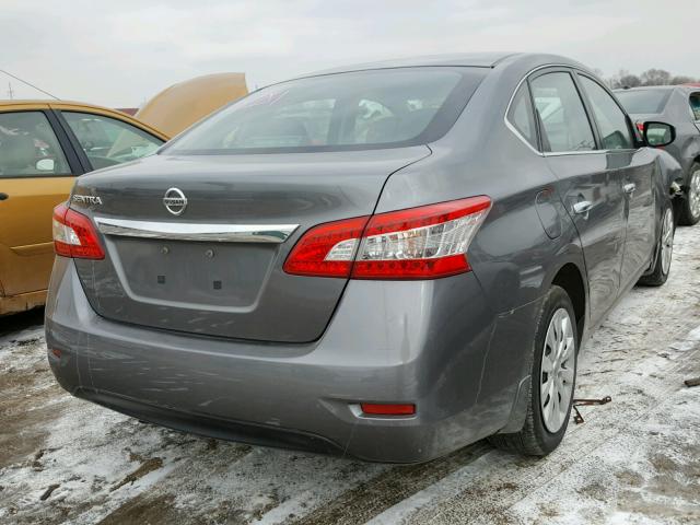 3N1AB7AP5FY286366 - 2015 NISSAN SENTRA S CHARCOAL photo 4