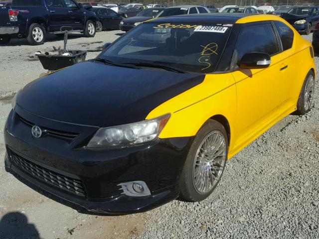 JTKJF5C70C3023959 - 2012 TOYOTA SCION TC YELLOW photo 2