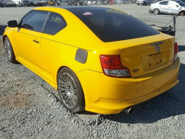 JTKJF5C70C3023959 - 2012 TOYOTA SCION TC 黄色 照片 3