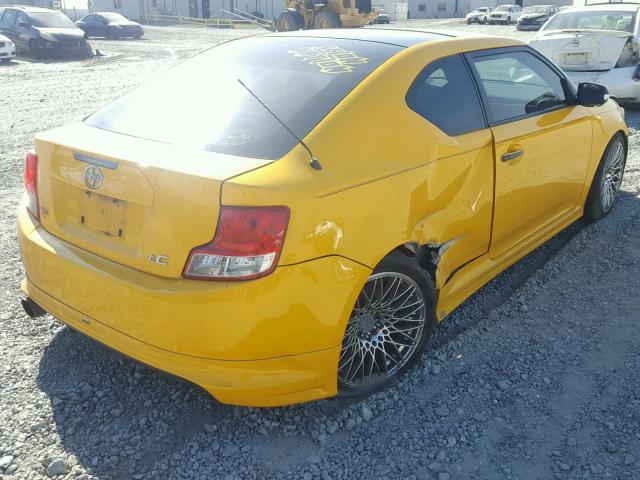 JTKJF5C70C3023959 - 2012 TOYOTA SCION TC YELLOW photo 4