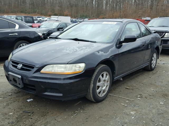 1HGCG32082A013424 - 2002 HONDA ACCORD SE BLACK photo 2