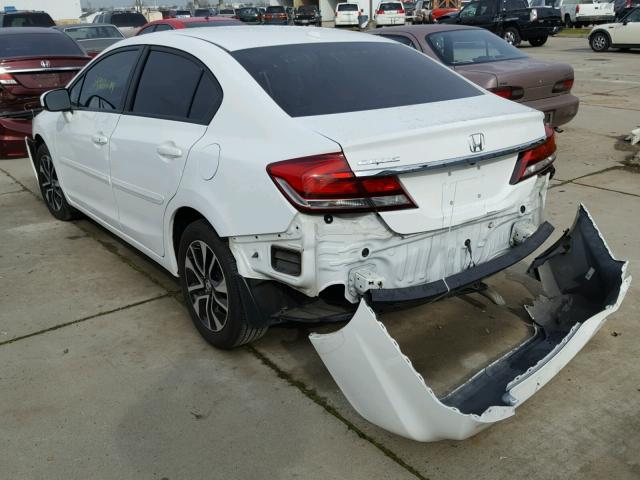 19XFB2F85EE273737 - 2014 HONDA CIVIC EX WHITE photo 3