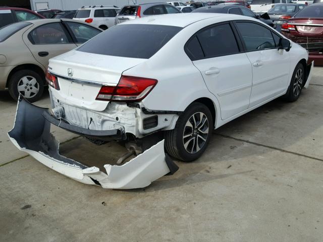 19XFB2F85EE273737 - 2014 HONDA CIVIC EX WHITE photo 4