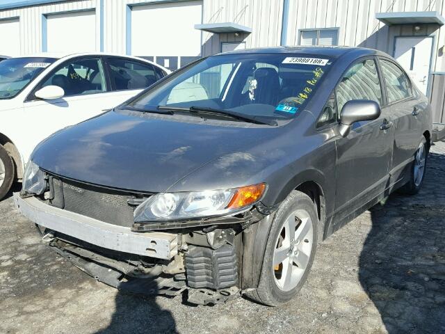 2HGFA16826H524492 - 2006 HONDA CIVIC EX BROWN photo 2