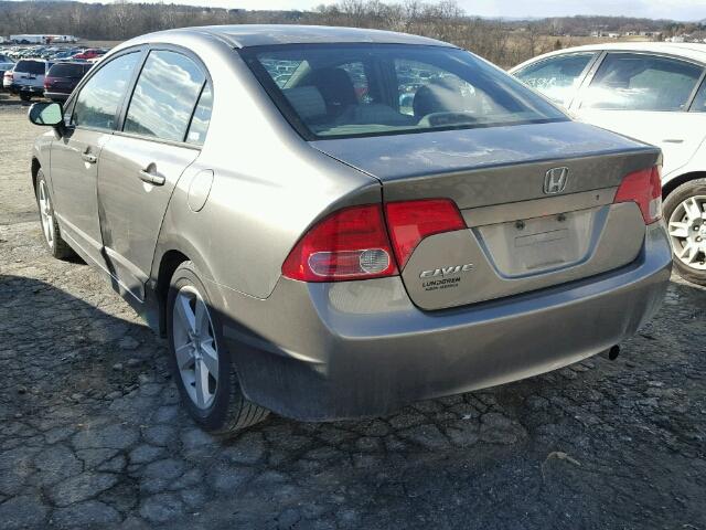 2HGFA16826H524492 - 2006 HONDA CIVIC EX ყავისფერი ფოტო 3