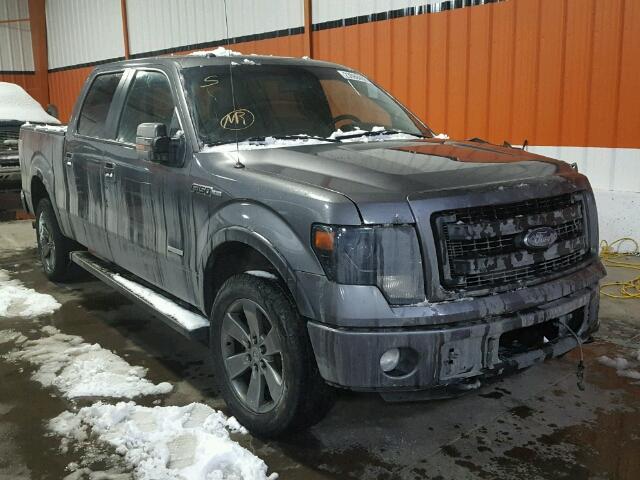 1FTFW1ET8DKF45147 - 2013 FORD F150 SUPER GRAY photo 1