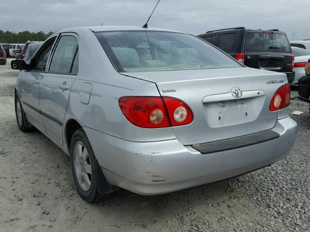 1NXBR32E48Z045225 - 2008 TOYOTA COROLLA CE SILVER photo 3