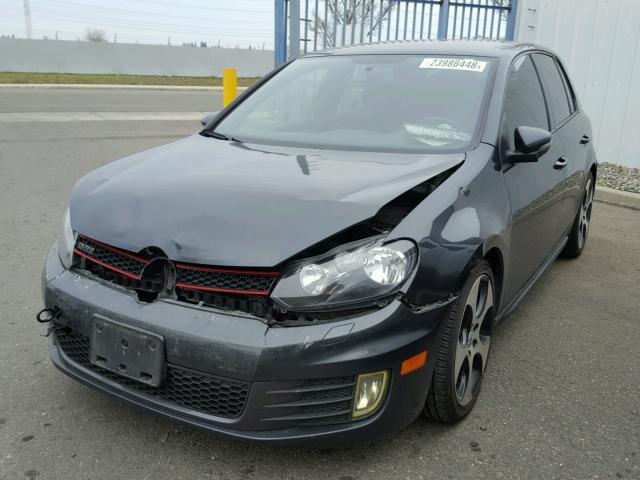 WVWHD7AJ6CW175152 - 2012 VOLKSWAGEN GTI GRAY photo 2