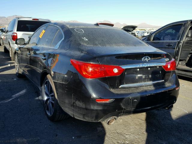 JN1BV7AP0EM690690 - 2014 INFINITI Q50 BASE BLACK photo 3