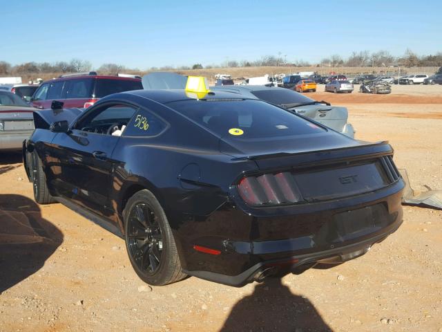 1FA6P8CF9H5271647 - 2017 FORD MUSTANG GT BLACK photo 3