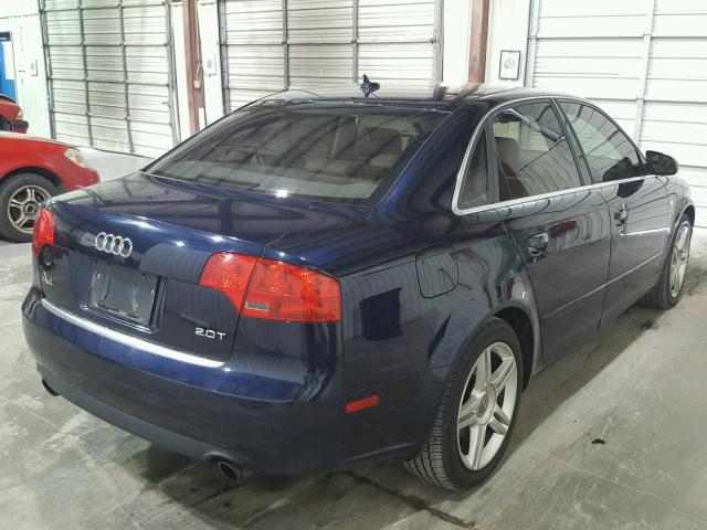 WAUAF78E97A087992 - 2007 AUDI A4 2 BLUE photo 4