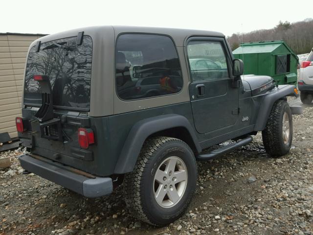 1J4FA69S14P779897 - 2004 JEEP WRANGLER / GREEN photo 4